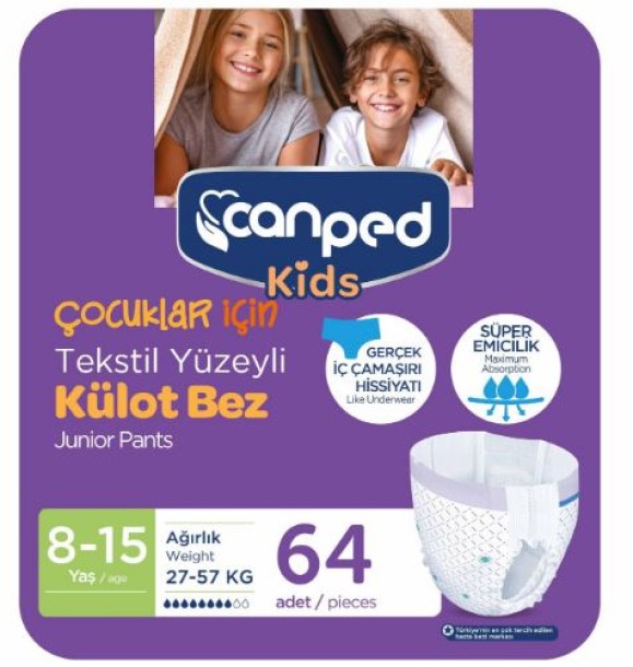 Canped Kids Emici Külot 8-15 Yaş